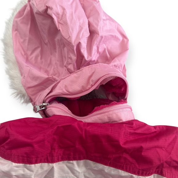 Weatherproof Pink Fleece Lined Hooded Ski Jacket Size 4T - Picture 5 of 9